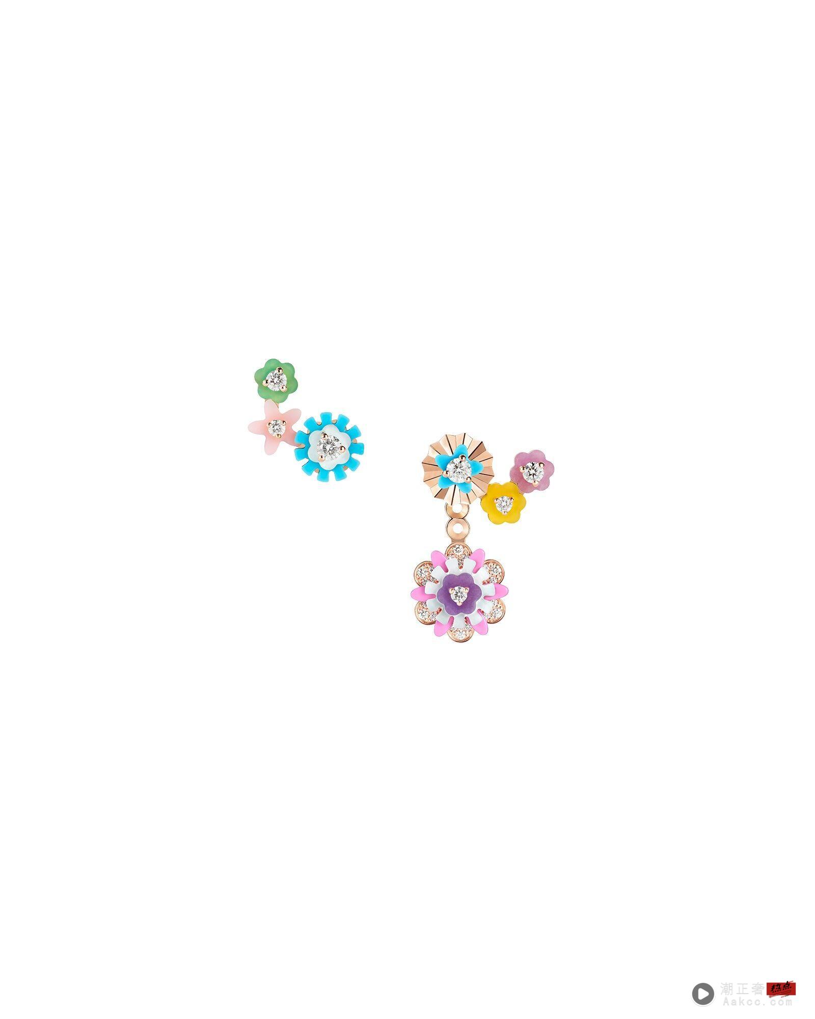 Dior小花珠宝缤纷可爱　耳环不对称设计更俏皮 奢侈品牌 图3张