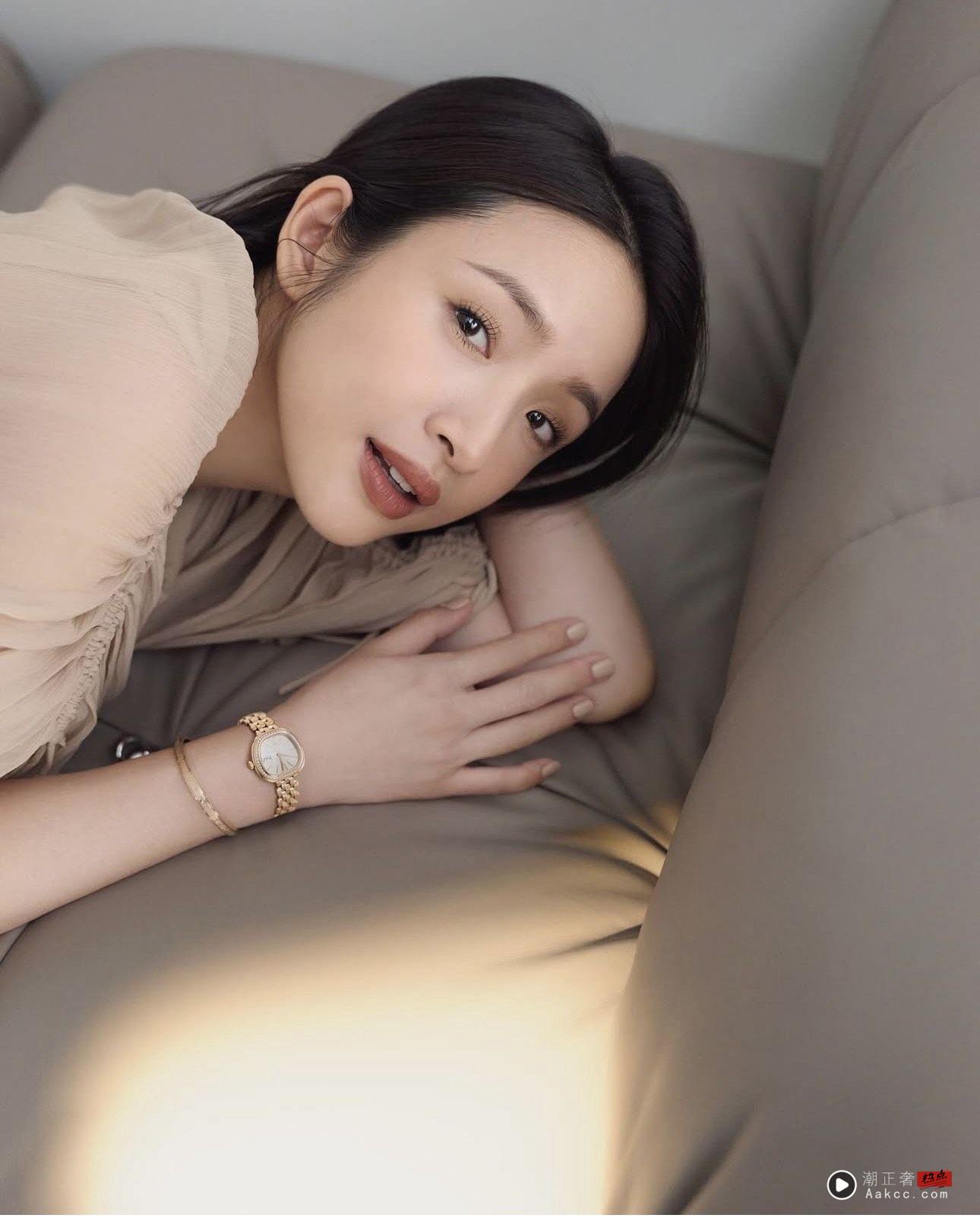 林依晨怀孕后期美成这样　孕肚神隐秀伯爵百万钻表 奢侈品牌 图1张